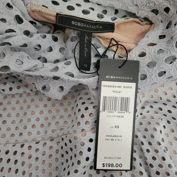 NWT BCBGMAXAZRIA HAZE KYLA A-LINE LONG-SLEEVE DRESS SIZE XS - Picture 6 of 6